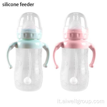 Alimentazione del latte del ciuccio baby alimentatore in silicone sano